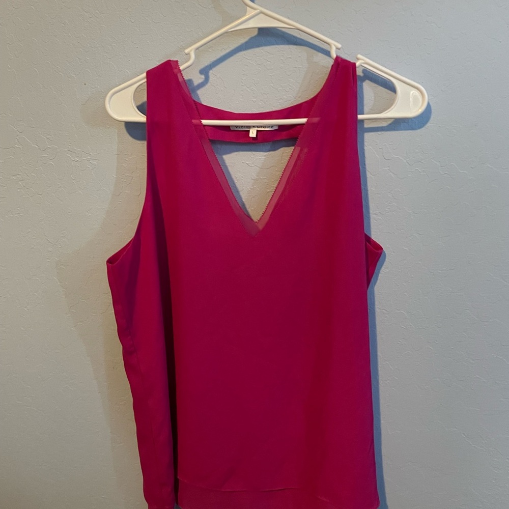Hot pink Blouse size L